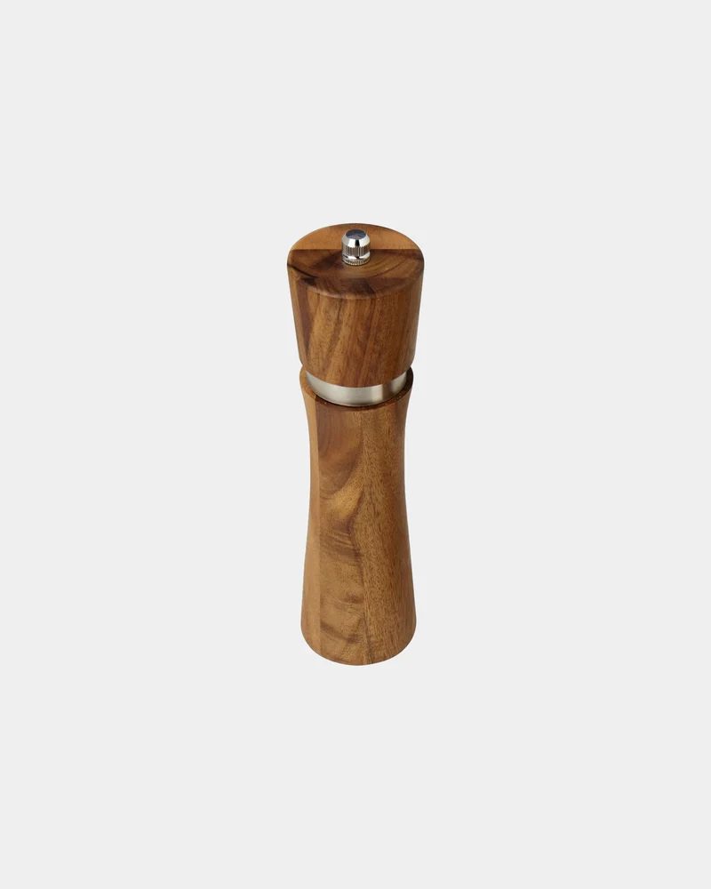 Molinillo de sal o pimienta de acacia para personalizar