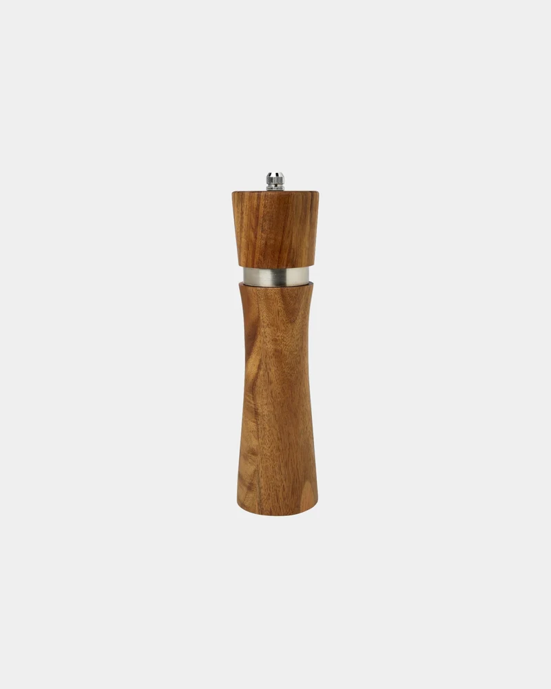 Molinillo de sal o pimienta de acacia para personalizar