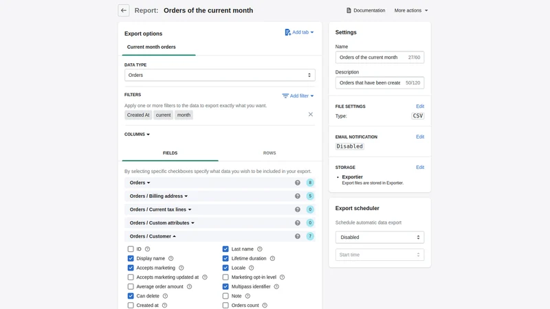 Exportier ‑ Data Export