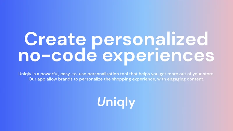 Uniqly ‑ Personalized Pages