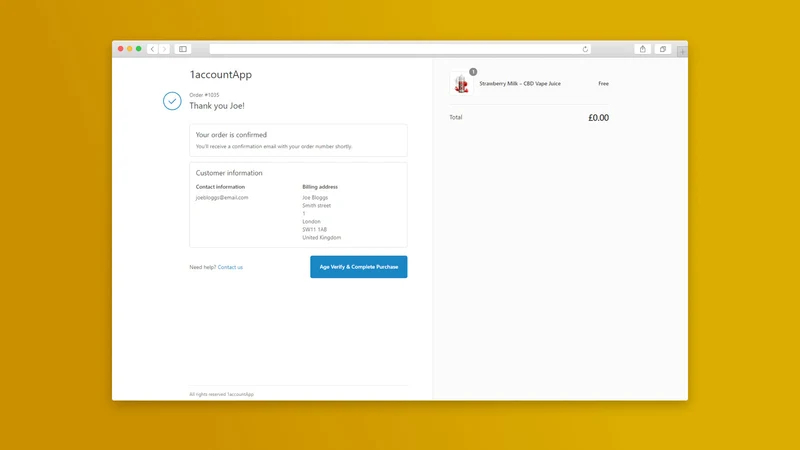 1account Age Verification