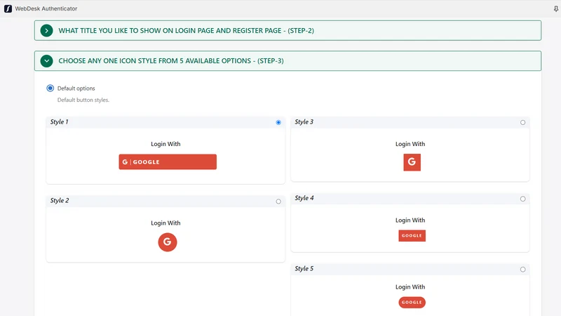 WebDesk Authenticator