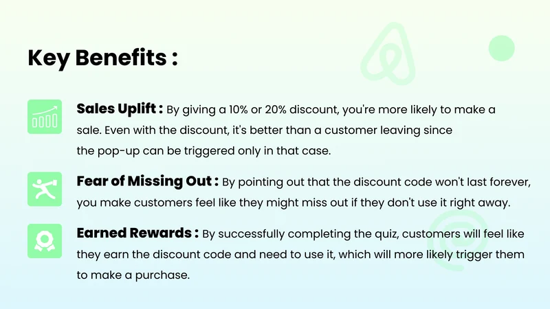 Quiz2conversion, Fomo Popup