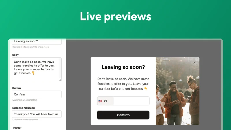 Popmunk: Email & Phone Pop‑ups