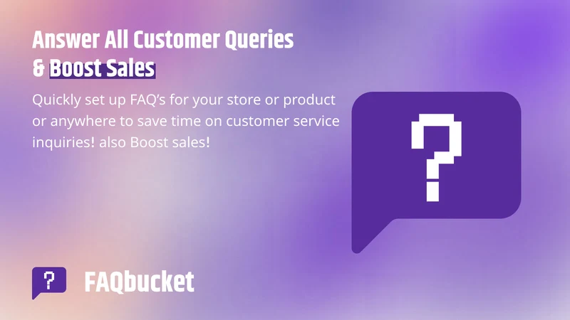 FAQbucket: Product FAQ Page AI