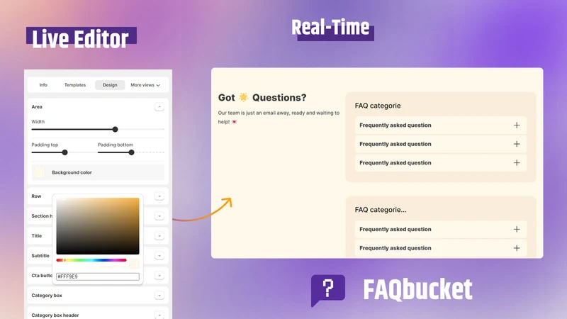 FAQbucket: Product FAQ Page AI