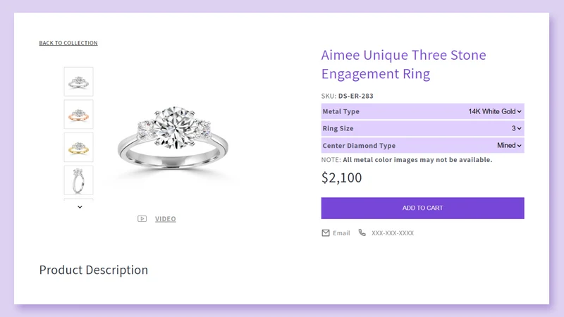 Jewelry Filter & Search