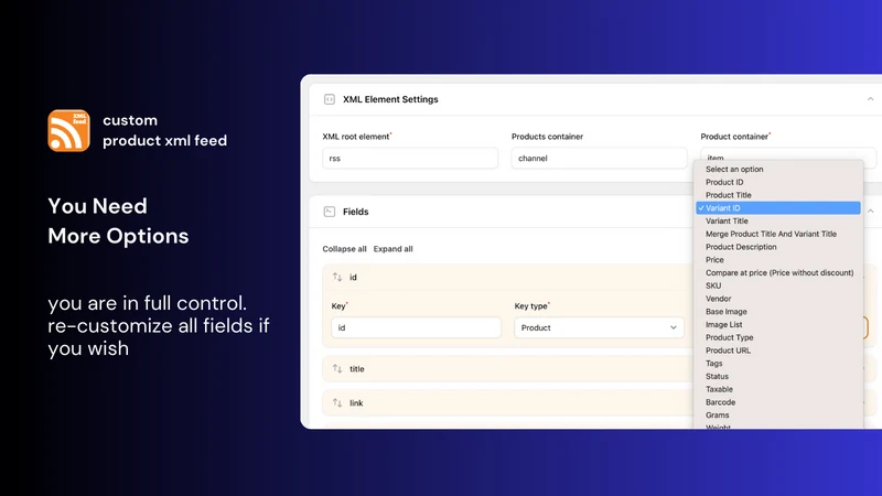 Izsoft: Custom XML Feeds