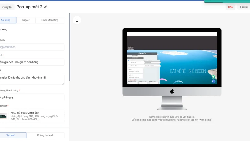 Onmarketer: Popup & Banner