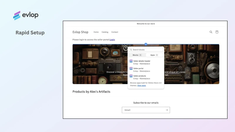 Evlop ‑ Marketplace