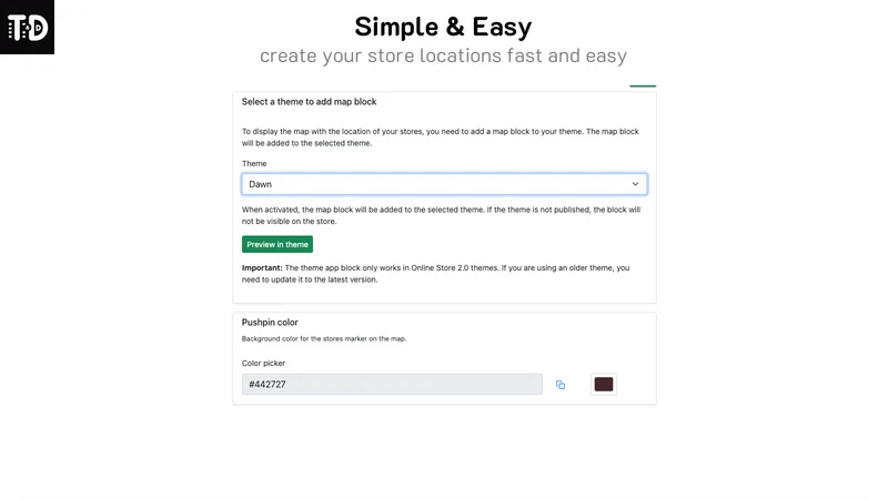 Tapara Simple Store Locator