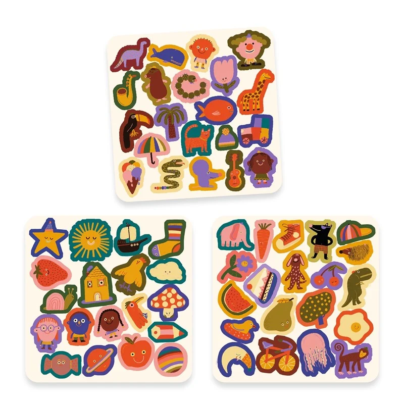 Pegatinas fieltro los divertidos - Djeco