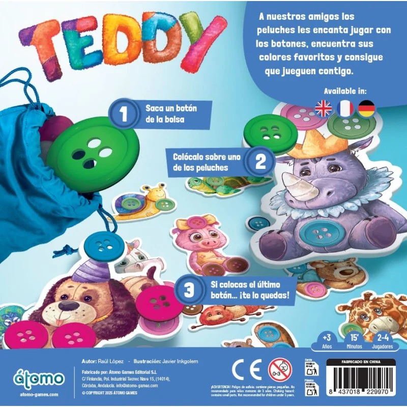 Teddy - Juego de Mesa - Átomo