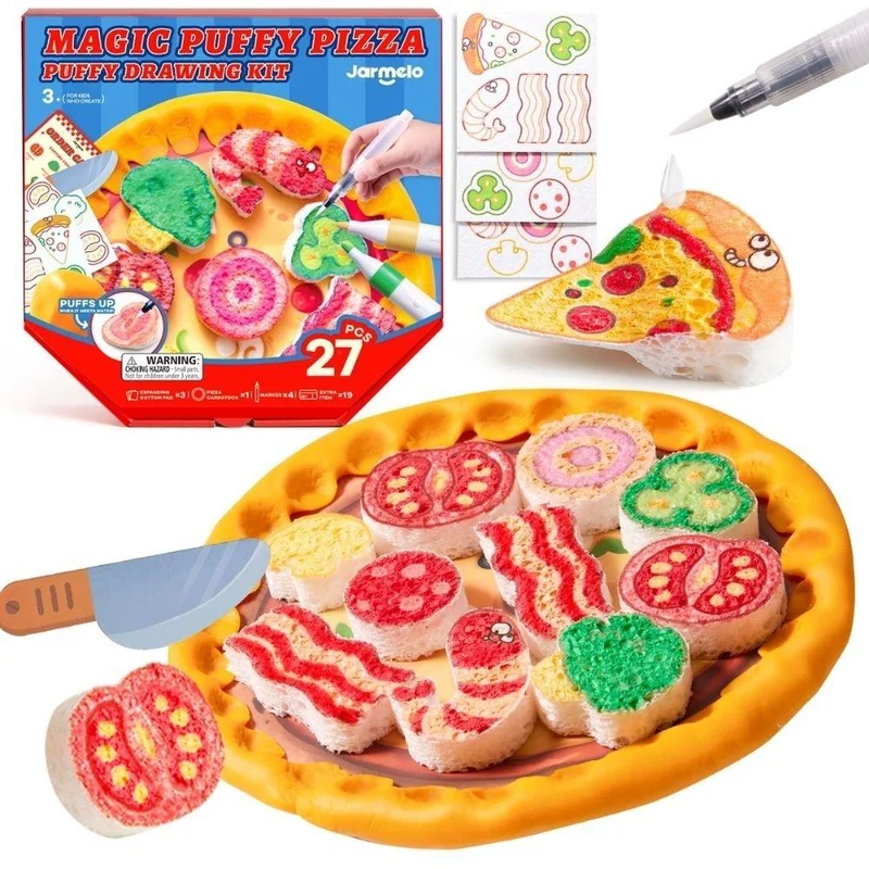 Set Pintura Magic Puffy Pizza - Jarmelo