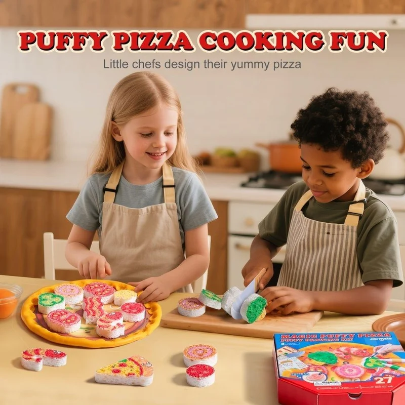 Set Pintura Magic Puffy Pizza - Jarmelo