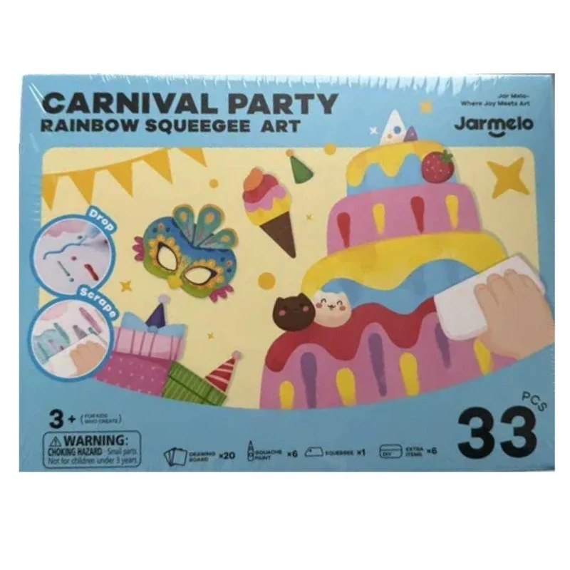 Kit dibujo creativo con espátula: Carnival Party - Jarmelo