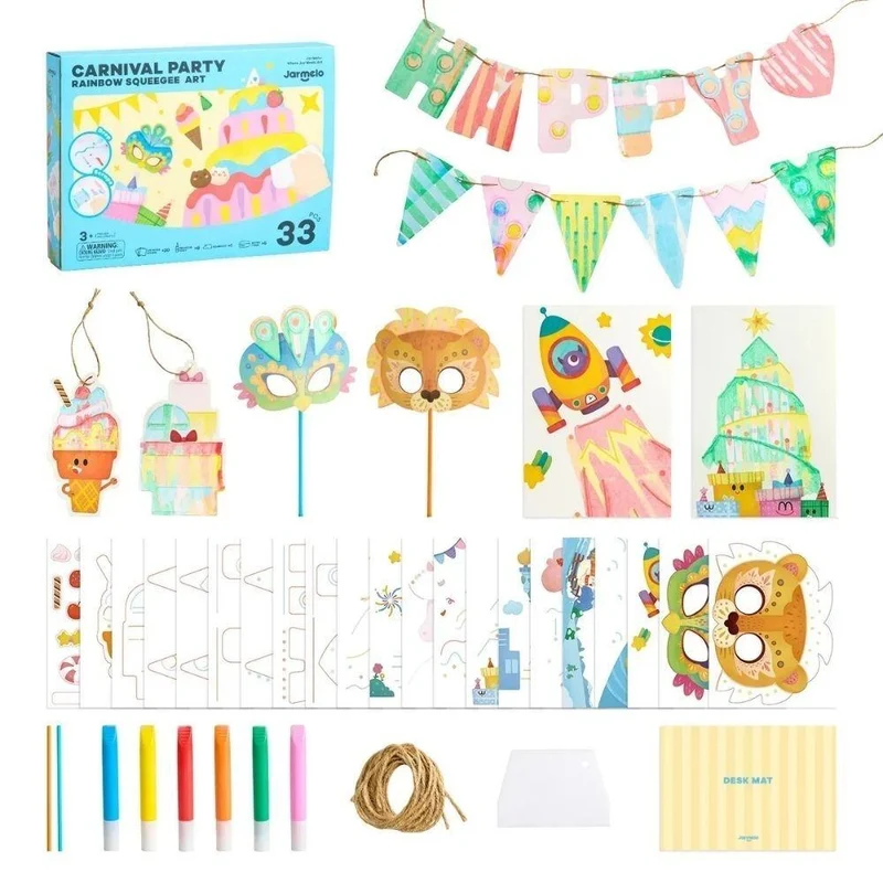 Kit dibujo creativo con espátula: Carnival Party - Jarmelo