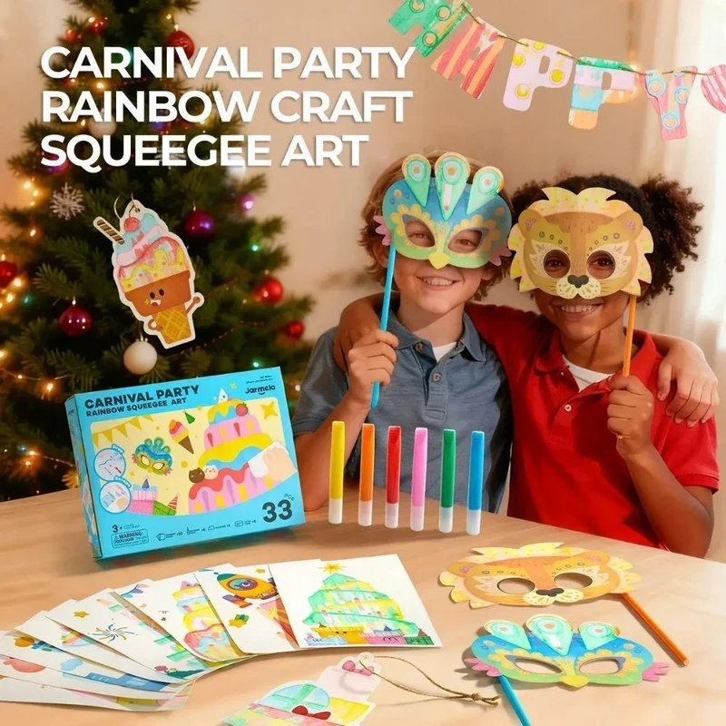 Kit dibujo creativo con espátula: Carnival Party - Jarmelo