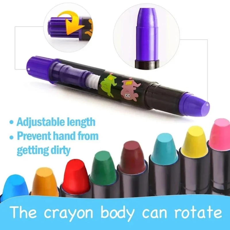 Set Bote de Crayones suaves lavables "Twistable" 6ud - Jarmelo