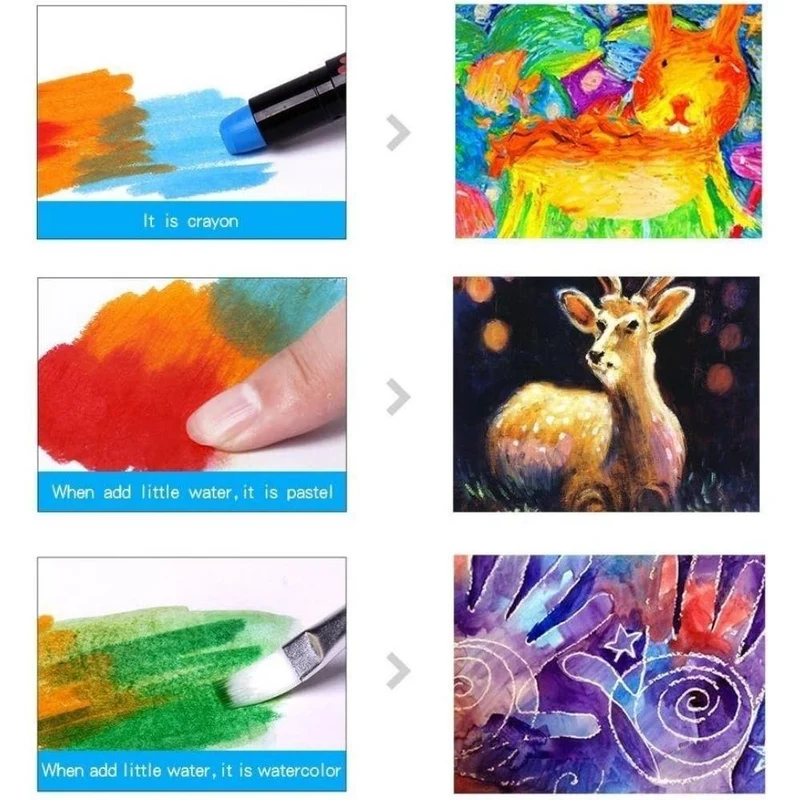Set Bote de Crayones suaves lavables "Twistable" 6ud - Jarmelo