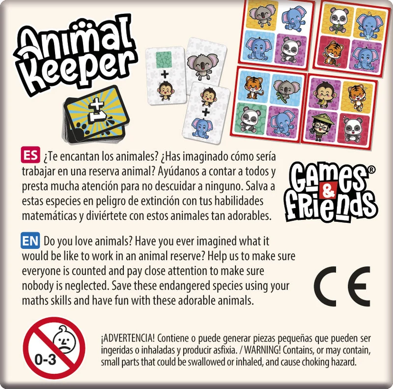 Animal Keeper Mini - Juego de cálculo - Cayro