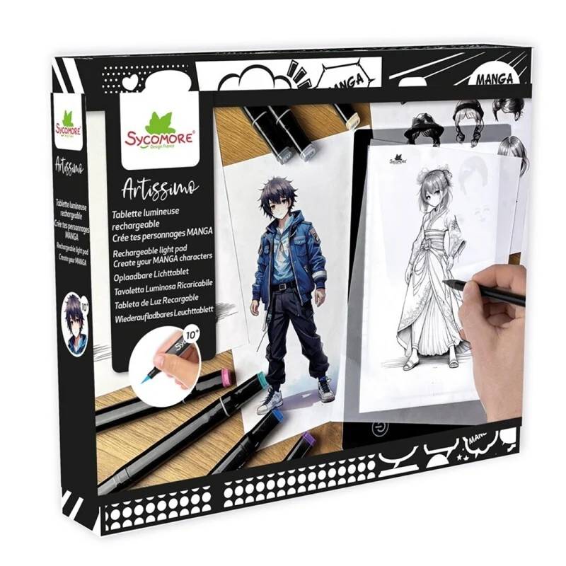 Manga: Mesa de Luz XL "Crea tus personajes Manga" - Sycomore