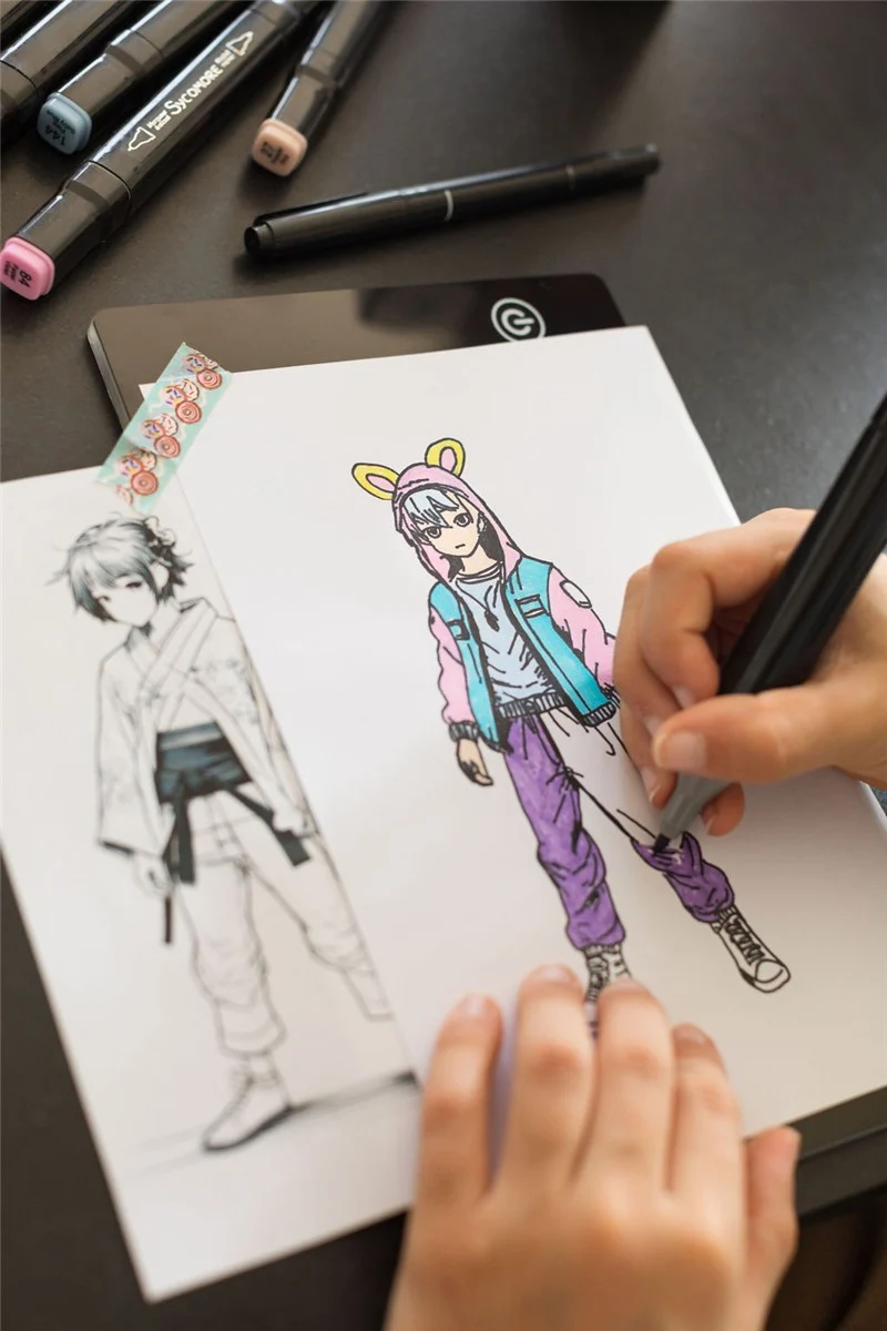 Manga: Mesa de Luz XL "Crea tus personajes Manga" - Sycomore
