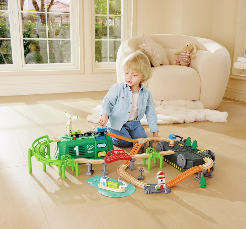 Set de Tren de Energía Eco en Cubo - Hape