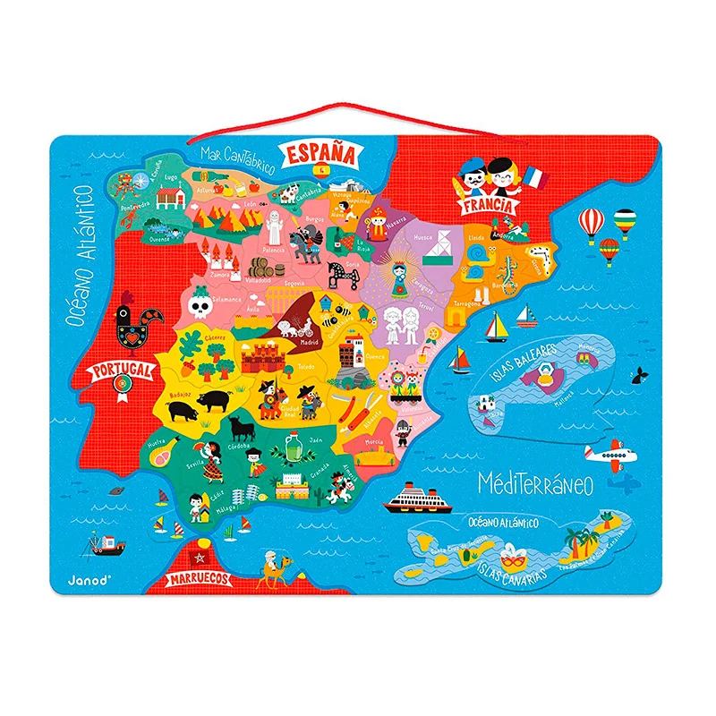 Puzzle Mapa Magnético: España - Janod