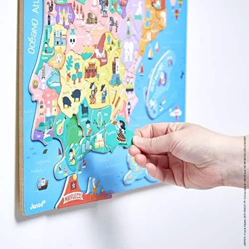 Puzzle Mapa Magnético: España - Janod