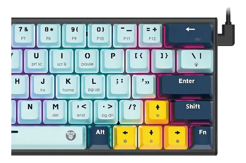 Teclado Mecánico Fantech MK874V2 Sky Blue