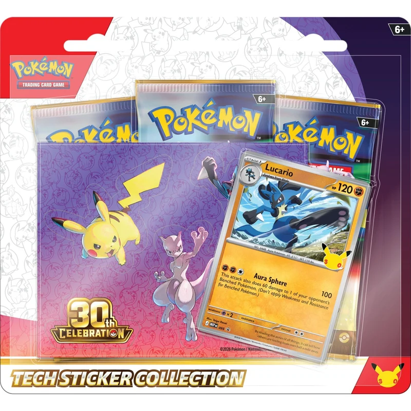 Blíster Lucario Tech Sticker Celebraciones 30 Aniversario | Celebrations 30th