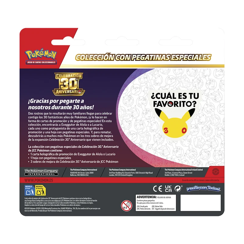 Blíster Lucario Tech Sticker Celebraciones 30 Aniversario | Celebrations 30th
