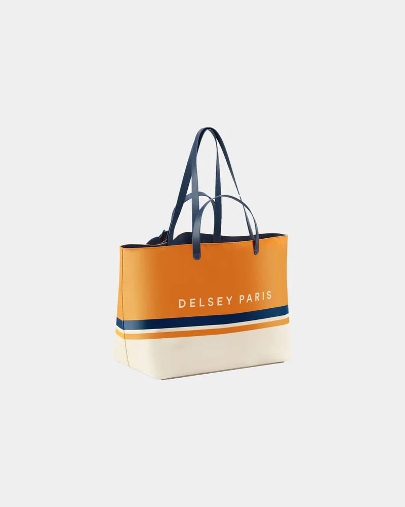 Bolsa tote M 39L PVC y cuero para personalizar
