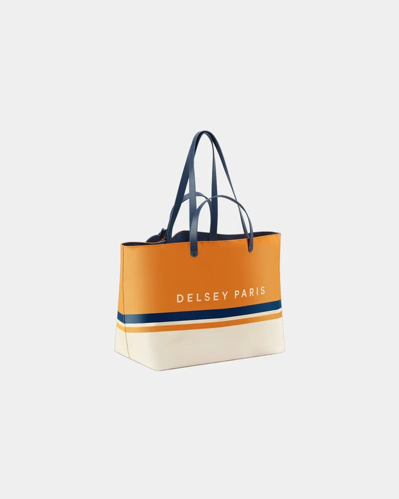 Bolsa tote M 39L PVC y cuero para personalizar
