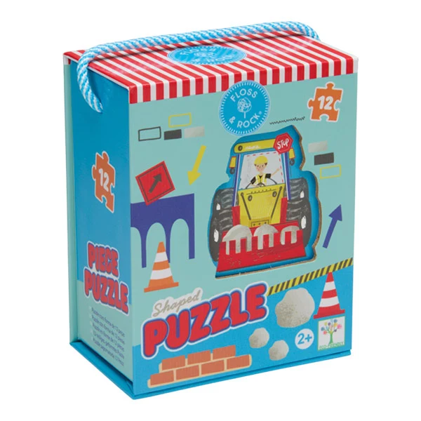 Puzzle Rompecabezas Con Forma Contrucciones 12 piezas