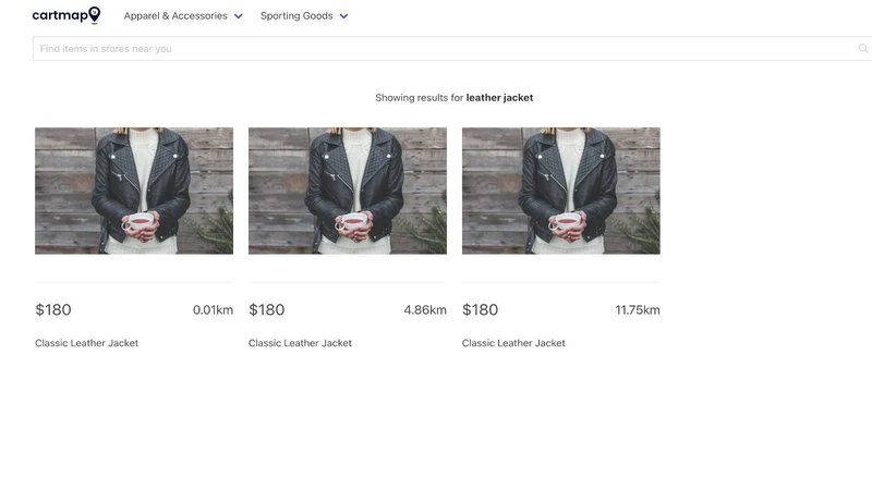 Cartmap: Local Product Search