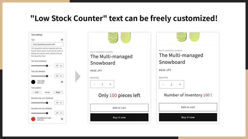 UR: Smart Low Stock Counter