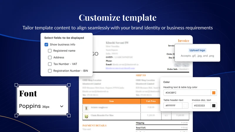 iWeb Order Printer PDF Invoice