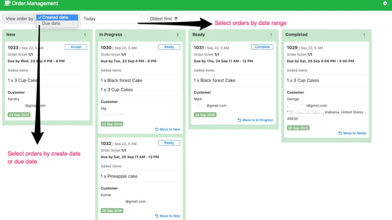 Order Management — Trackeasy