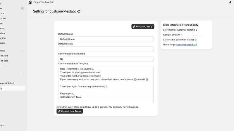 Customer Link Hub