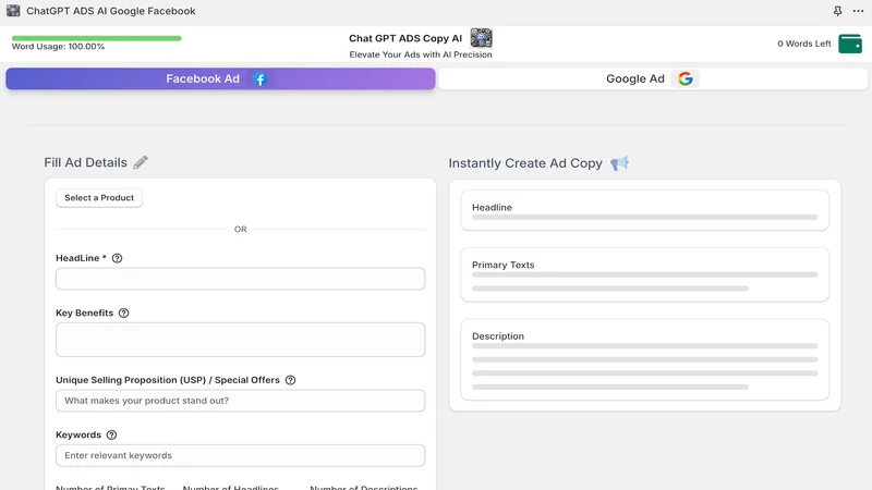 AdGenie AI: GPT Facebook Ads