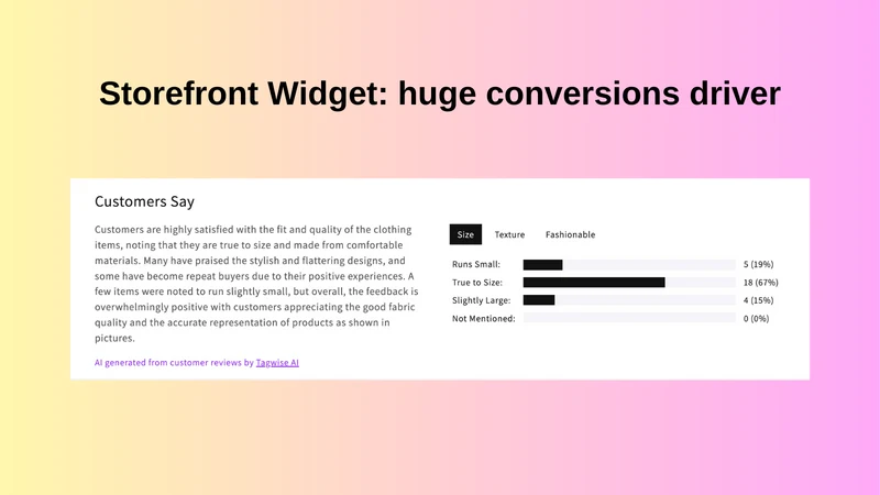 TagWise AI Review Summaries
