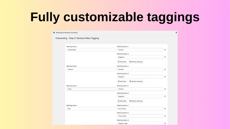 TagWise AI Review Summaries