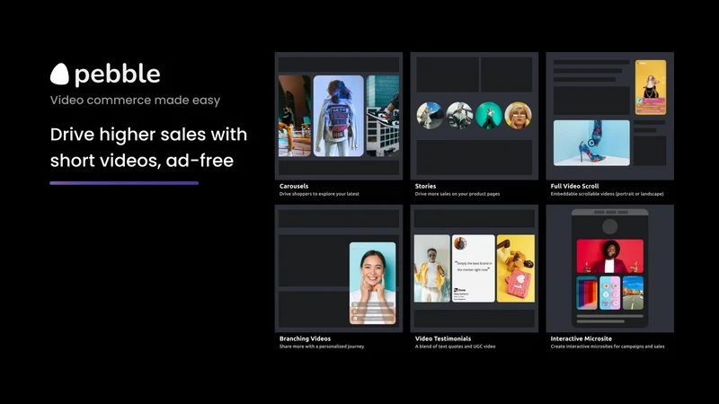 Pebble Shoppable Videos & UGC