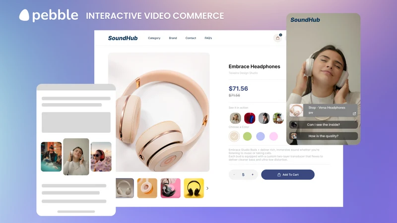 Pebble Shoppable Videos & UGC