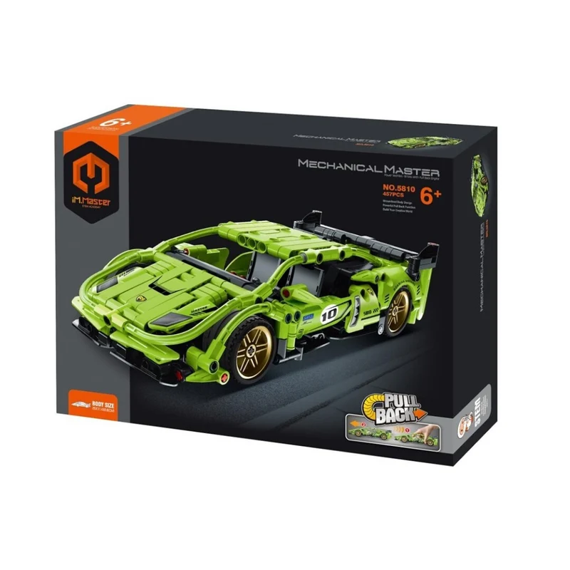 Coche de carreras verde 457 pzas - iMMaster