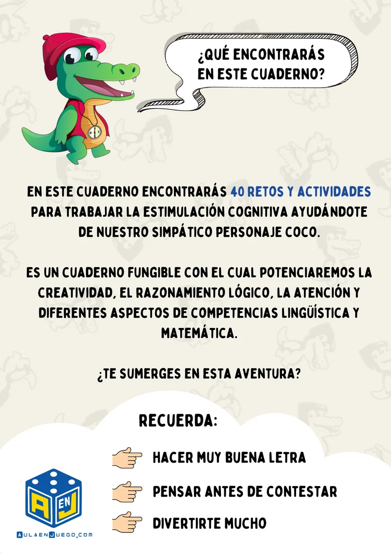 Cuaderno de estimulación cognitiva 6-8 años