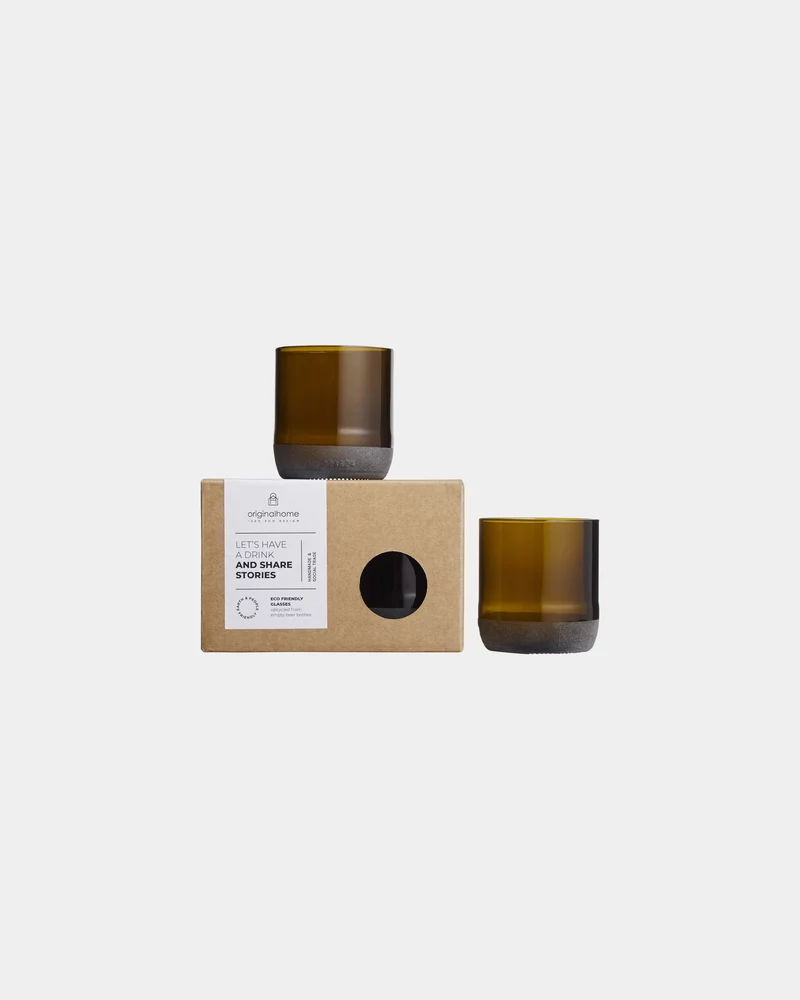 Vasos de vidrio reciclado 160ml para personalizar