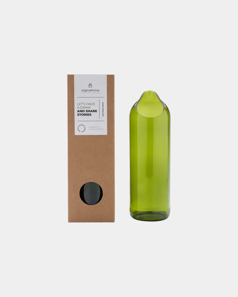 Jarra de vidrio reciclado 750ml para personalizar